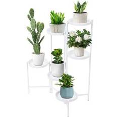 Indoor Plant Stands Shein 6 Levels White Plant Stand Foldabl