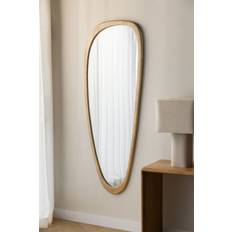 Detalles Interiores Sklum En Madera De Roble Arbidel Marrón 60 x 165 cm Espejo de Pared