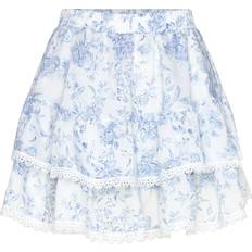 Dam - Viskos Kjolar Gina Tricot Boho Mini Skirt Minikjolar Blått