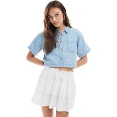 Denim Shirts New Look Boxy Denim Shirt - Light Blue