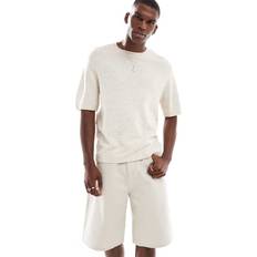 Beige Strikket T-shirt - Neutral