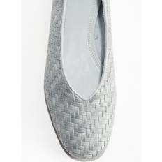 Turquoise - Women Low Shoes H&M Braided Ballet Pumps - Turquoise