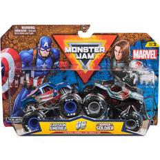 Monster Jam Leksaker Monster Jam 1:64 Marvel 2 Pack Captain America vs Winter Soldier