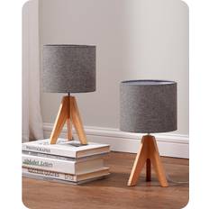 EDISHINE Bedside Lamps Set of 2 with Tripod Table Lamp