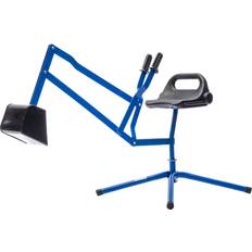 Grävskopa HQ i Metall för Barn och Sandlåda Blå