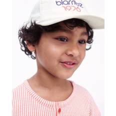 White Caps Children's Clothing H&M Embroidery Motif Cotton Twill Cap - White