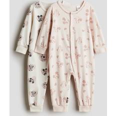Cotton Pyjamases H&M Printed Pyjamas 2-pack - Pink