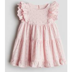 Pink Dresses Children's Clothing H&M Frilled Broderie Anglaise Dress - Pink