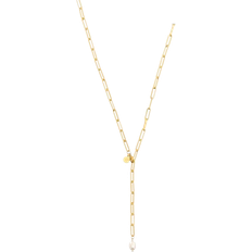 ANNEBRAUNER Link Necklace - Gold/Pearl