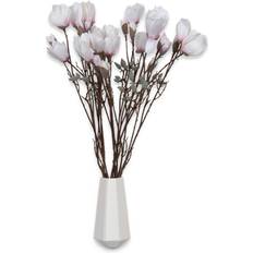 Home -Tex Magnoliagrenar 89 cm Vacker Och Gren Med Vita Och Rosa Blommor Konstgjord växt