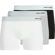 Jack & Jones Boxerkalsonger JacSense Bamboo Trunks 3-pack Vit