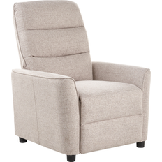 Beige - Reclinerfåtöljer Beliani Reclinerfåtölj Sande Beige Svart Fåtölj