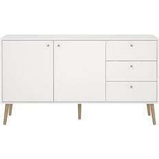 Tvilum Bodo Skänk 2 Dörrar 3 Lådor Vit Sideboard