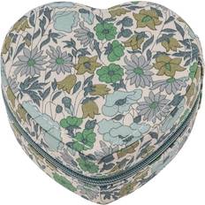 Smycken Bon Dep Jewelry Box Heart MW Liberty Poppy And Daisy - Teal