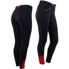 Junior Body Protectors QHP Women's Riding Trousers Q-essentials - Bleu