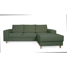 Chaiselong sofa Ebuy24 Nordic Med Chaiselong Højrevendt Grøn Sofa