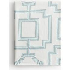 Turquoise Tablecloths H&M Patterned Cotton 140x240 Tablecloth Turquoise