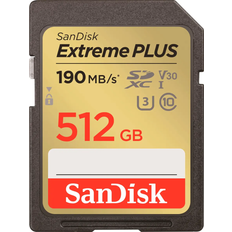 SanDisk Extreme PLUS 512GB SDHC/SDXC UHS-I Memory Card