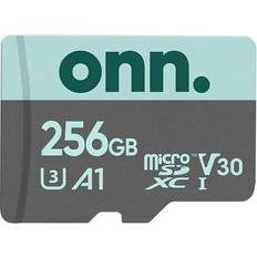 onn. onn. 256 GB microSDXC U3 Memory Card with Adapter