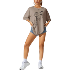 Shein Women Summer Daily Long Short Sleeve T-Shirt
