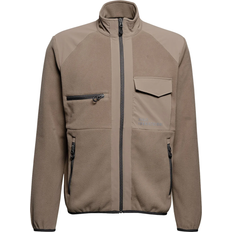 HALO Panelled Fleece Jacket - Chocolate Chip