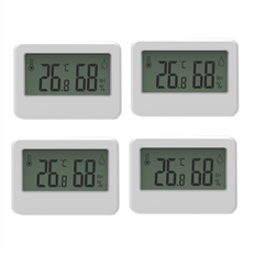 Thermometers & Weather Stations Torribaly 4 Pcs Digital Hygrometer and Thermometer