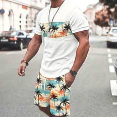 Shein Byxor & Shorts Shein T-shirt Och Shorts För Män - Multifärgad