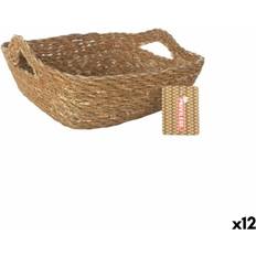 Privilege Multi-purpose Brown Wicker 22 x 22 x 8 cm Basket
