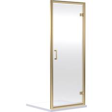 Shower Door Nuie Rene Hinged Shower Door 800mm Gold 196.2 x 6.2 x 81cm