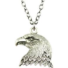 Nattspinnas Halsband Örn Eagle Silver Kedja Fågel - Silver