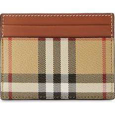 Beige Card Cases Burberry Check Card Holder - Archive Beige