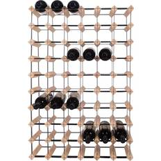 mensolas 60 Bottles Pine Wine Rack