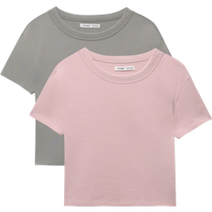 Pull&Bear Baby Tee 2 Pack - Pink/Grey
