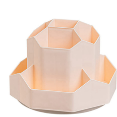 Torribaly Pencil Pen Holder for Desk 9 Slots 360 Rotating Pink