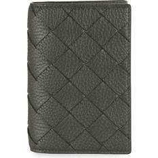 Bottega Veneta Men's Intrecciato Passport Case - Dark Green