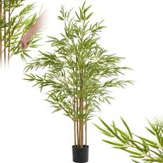 tectake Bamboo 150 cm Green Artificial Plant