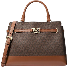 Michael Kors Reed Large Signature Logo Satchel - Brown