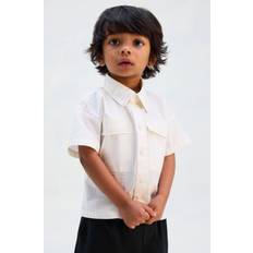 6-9M Shirts Children's Clothing H&M Oversized Cotton Shirt - White
