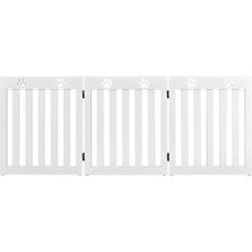 Costway 3 Panel White Foldable Pet Safety Gate 71 x 60 x 10 cm