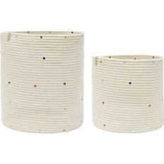 Bomull Korgar OYOY Konfetti Set of 2 Mellow Korg 2st