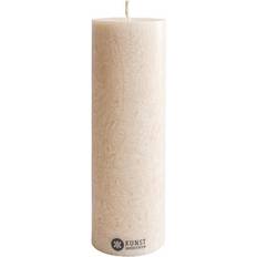 Kunstindustrien Upcycled Olive Wax Pillar Candle 6 x 18 cm Stearinlys