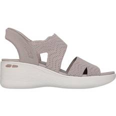 Skechers Heeled Sandals Skechers Hands Free SlipIns PierLite Sandal Women's Taupe Sandals Slingback