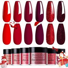 Dipping Powders Honey Joy 6 Box Set Wine Red Dip Powder Glitter Dark Barn - Wine