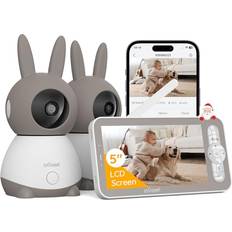 Child Safety ieGeek 2K WiFi Baby Monitor with Two Cameras