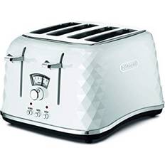 De'Longhi White Toasters De'Longhi Brillante CTJ4003W 4-Slice Toaster