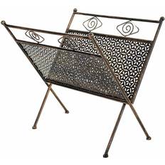 Tidningsställ Alexandra House Living Guld Järnmagasinställ 33 x 33 x 36 cm Tidningsställ