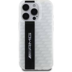 Mercedes-Benz Amg Mercedes iPhone 16 Pro Max Hülle Case Cover Carbon Pattern White