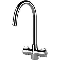 Franke Taps Franke Smart Pro Cruciform Two Lever J Swivel Spout Kitchen Tap Chrome