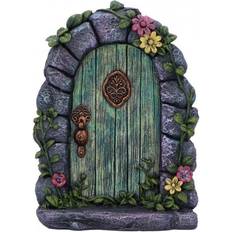 Green Figurines Nemesis Now Fae's Forest Welcome Fairy Door Figurine
