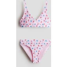 Pink Bikinis Children's Clothing H&M Girls V-neck Bikini - Pink